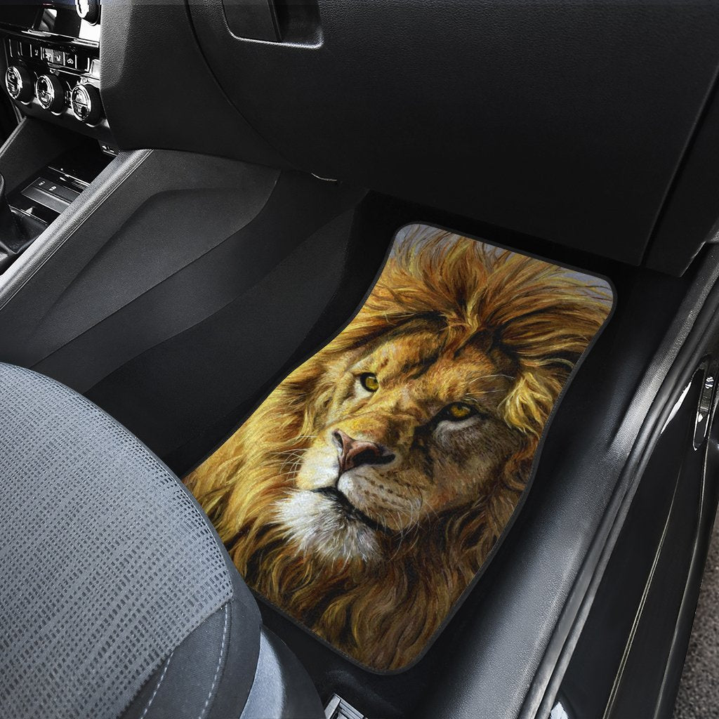 Real Cool Lion Car Floor Mats Custom Car Accessories Cool Gifts - Gearcarcover - 4