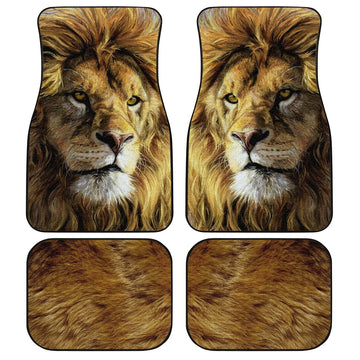 Real Cool Lion Car Floor Mats Custom Car Accessories Cool Gifts - Gearcarcover - 1