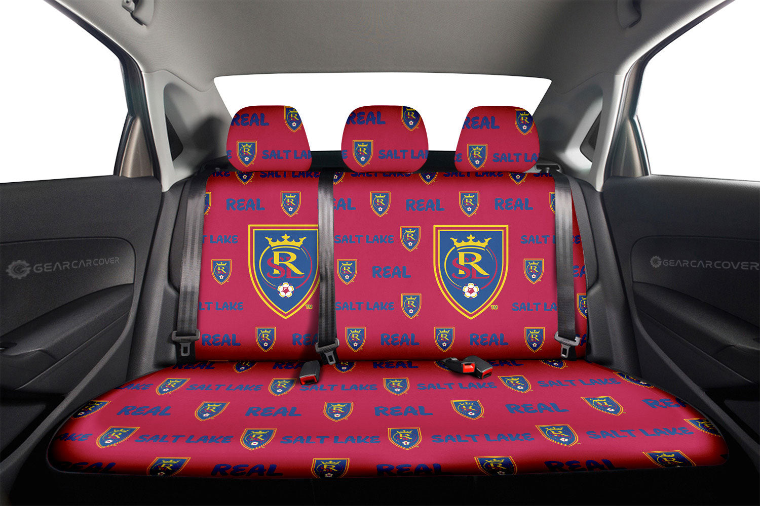 Real Salt Lake Car Back Seat Covers Sporty Team Collection - Gearcarcover - 2