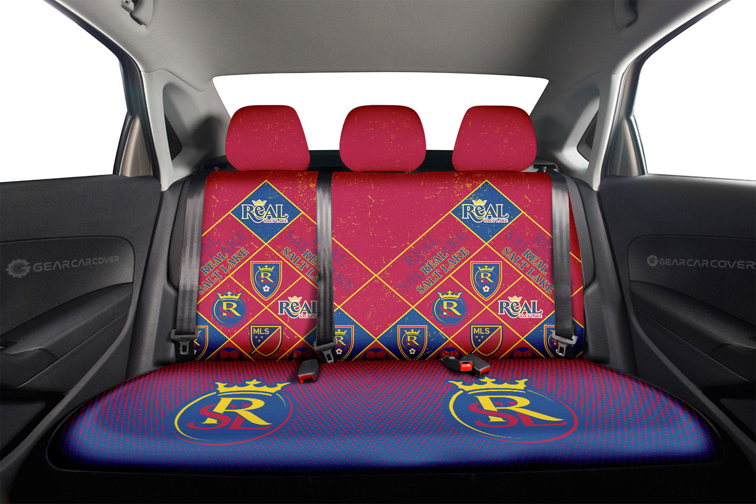 Real Salt Lake Car Back Seat Covers Sporty Team Collection - Gearcarcover - 2