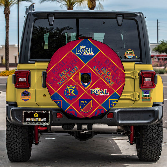 Real Salt Lake Spare Tire Covers Camera Hole Sporty Team Collection - Gearcarcover - 2