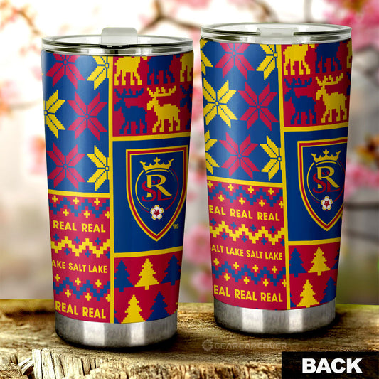 Real Salt Lake Tumbler Cup Custom Ugly Style Car Accessories - Gearcarcover - 2