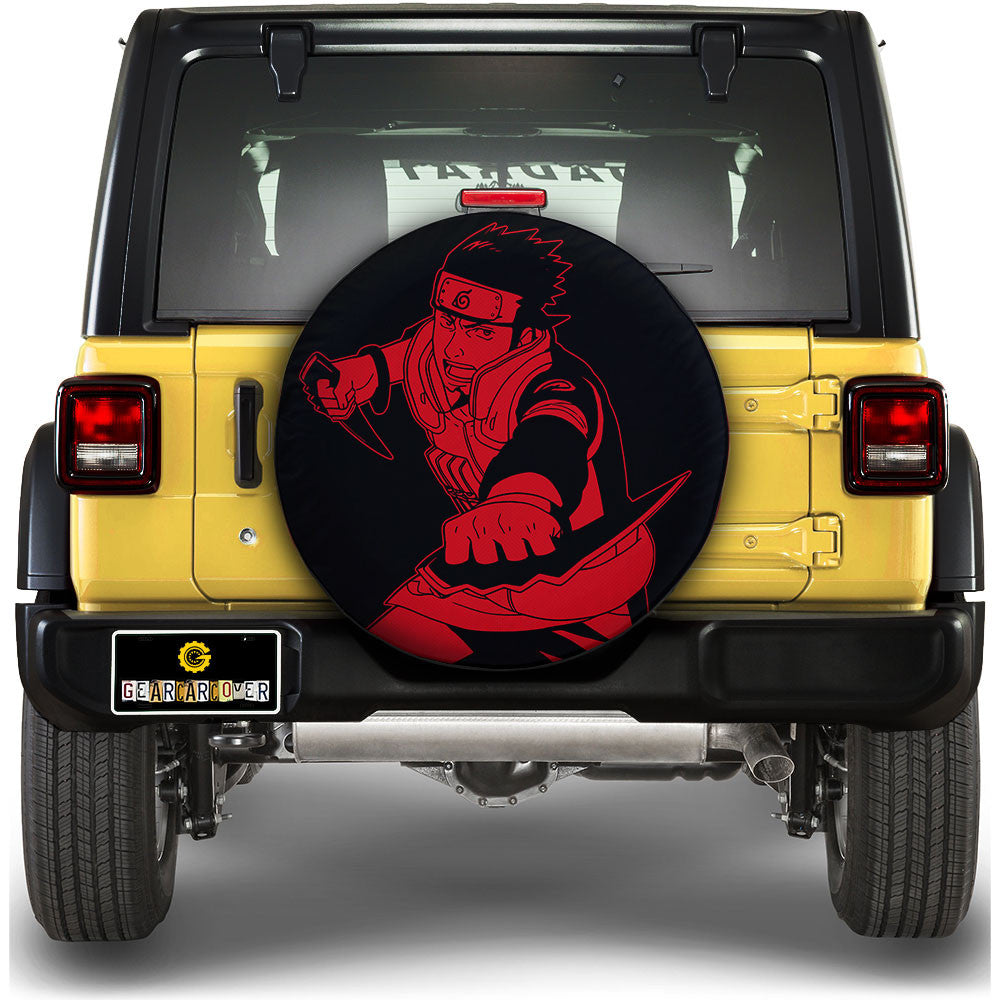 Red Asuma Spare Tire Cover Custom Anime - Gearcarcover - 1