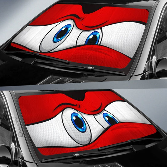 Red Curious Car Eyes Sun Shade Custom Car Accessories Funny Gifts - Gearcarcover - 2