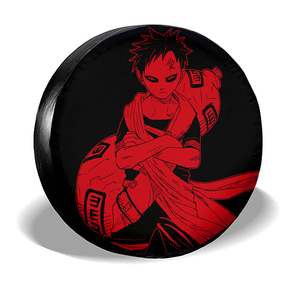 Red Gaara Spare Tire Cover Custom Anime - Gearcarcover - 3