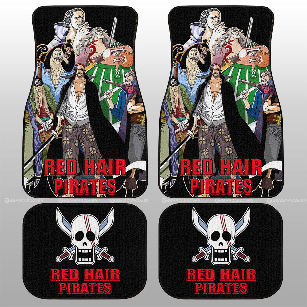 Red Hair Pirates Car Floor Mats Custom Car Accessories - Gearcarcover - 1