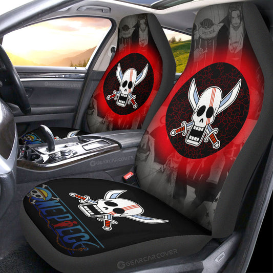Red Hair Pirates Flag Car Seat Covers Custom Car Accessories - Gearcarcover - 2