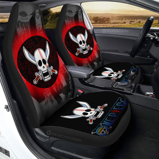 Red Hair Pirates Flag Car Seat Covers Custom Car Accessories - Gearcarcover - 1