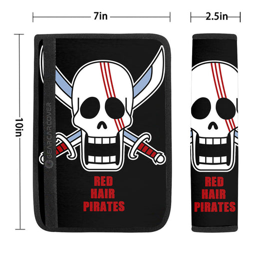 Red Hair Pirates Flag Seat Belt Covers Custom Car Accessories - Gearcarcover - 1