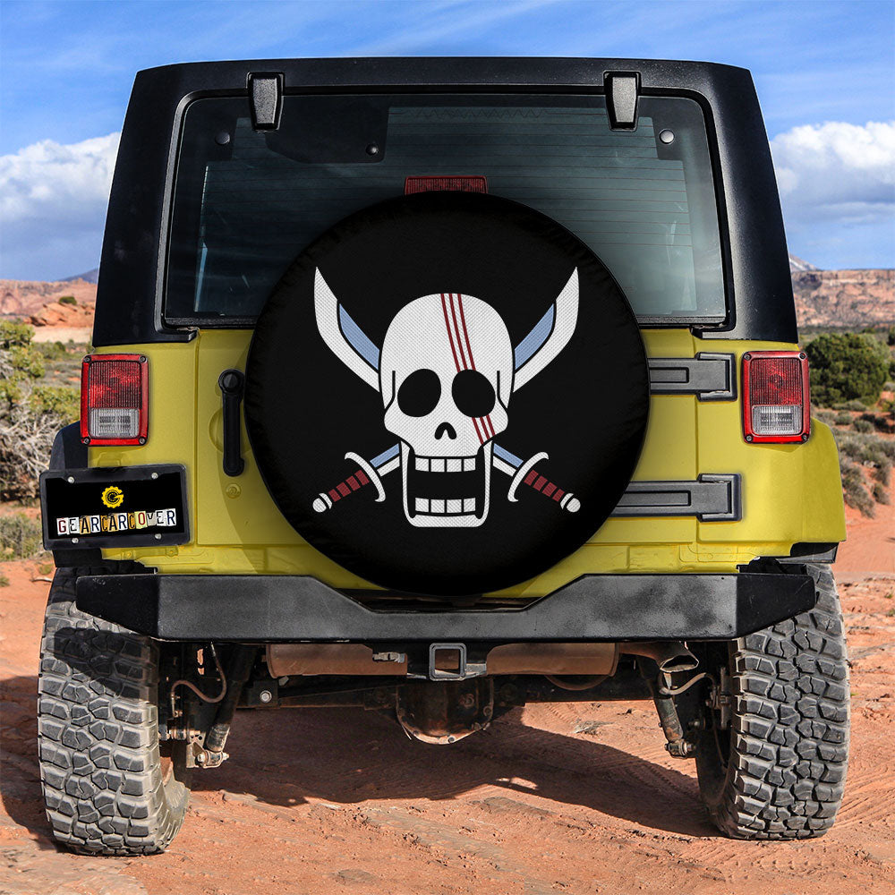 Red Hair Pirates Flag Spare Tire Covers Custom Car Accessories - Gearcarcover - 3