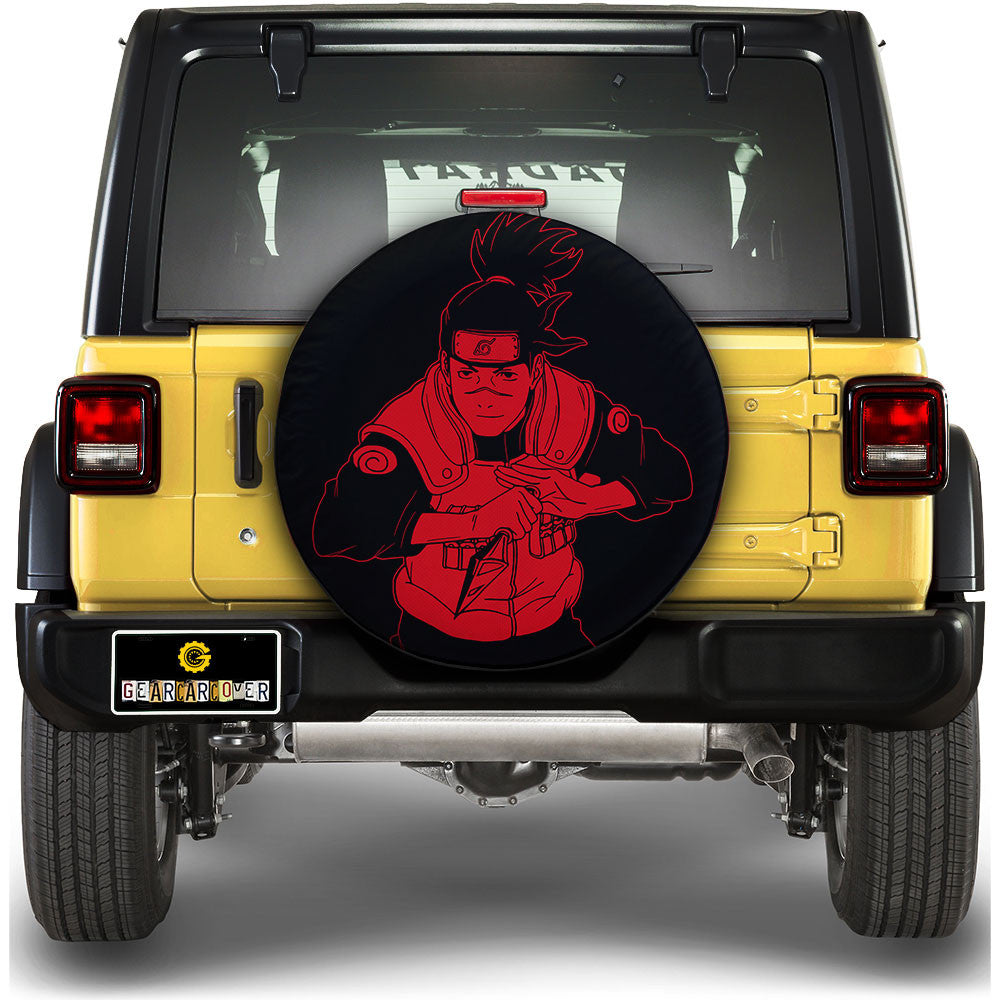 Red Iruka Spare Tire Cover Custom Anime - Gearcarcover - 1