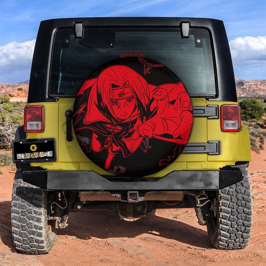 Red Itachi Spare Tire Cover Custom Anime - Gearcarcover - 2