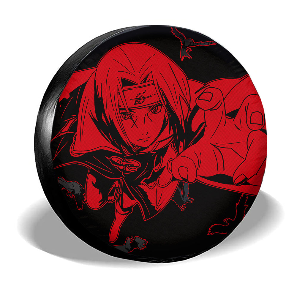 Red Itachi Spare Tire Cover Custom Anime - Gearcarcover - 3