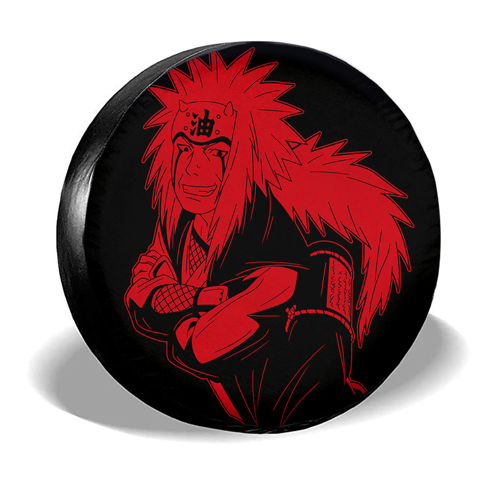 Red Jiraiya Spare Tire Cover Custom Anime - Gearcarcover - 3