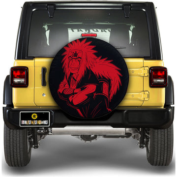 Red Jiraiya Spare Tire Cover Custom Anime - Gearcarcover - 1