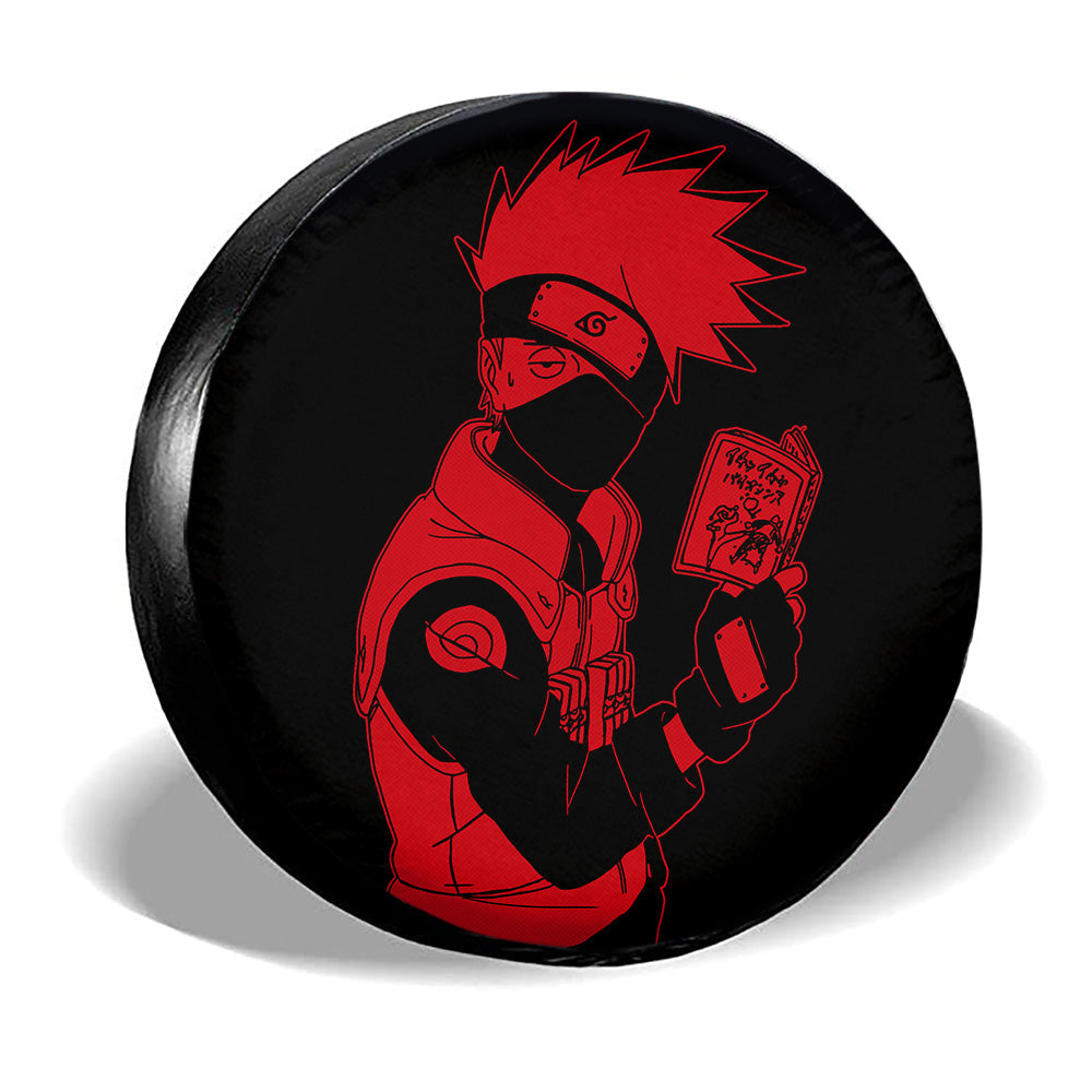 Red Kakashi Spare Tire Cover Custom Anime - Gearcarcover - 3