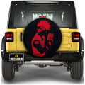 Red Kakashi Spare Tire Cover Custom Anime - Gearcarcover - 1