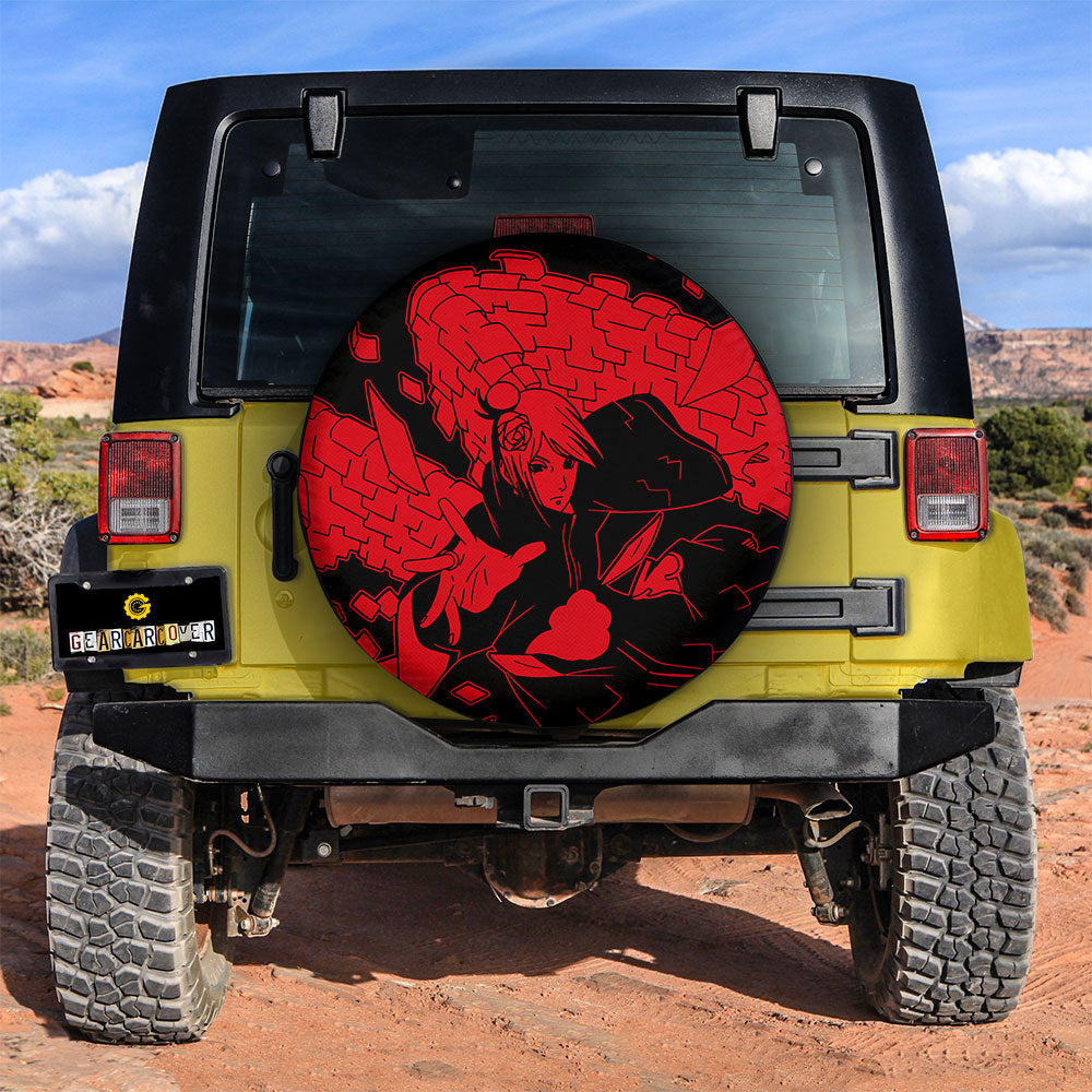 Red Konan Spare Tire Cover Custom Anime - Gearcarcover - 2