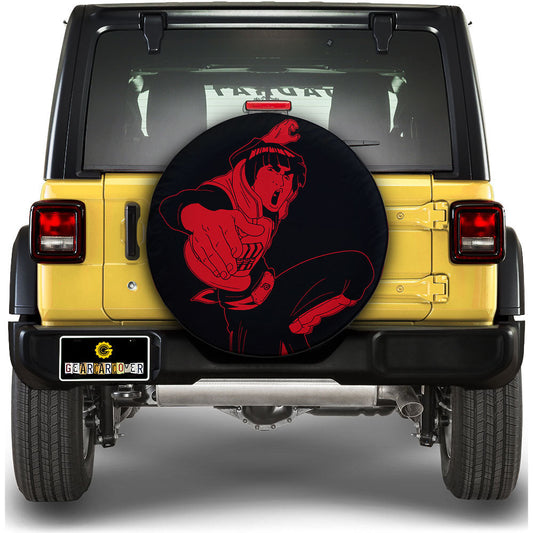Red Might Guy Spare Tire Cover Custom NRT - Gearcarcover - 1