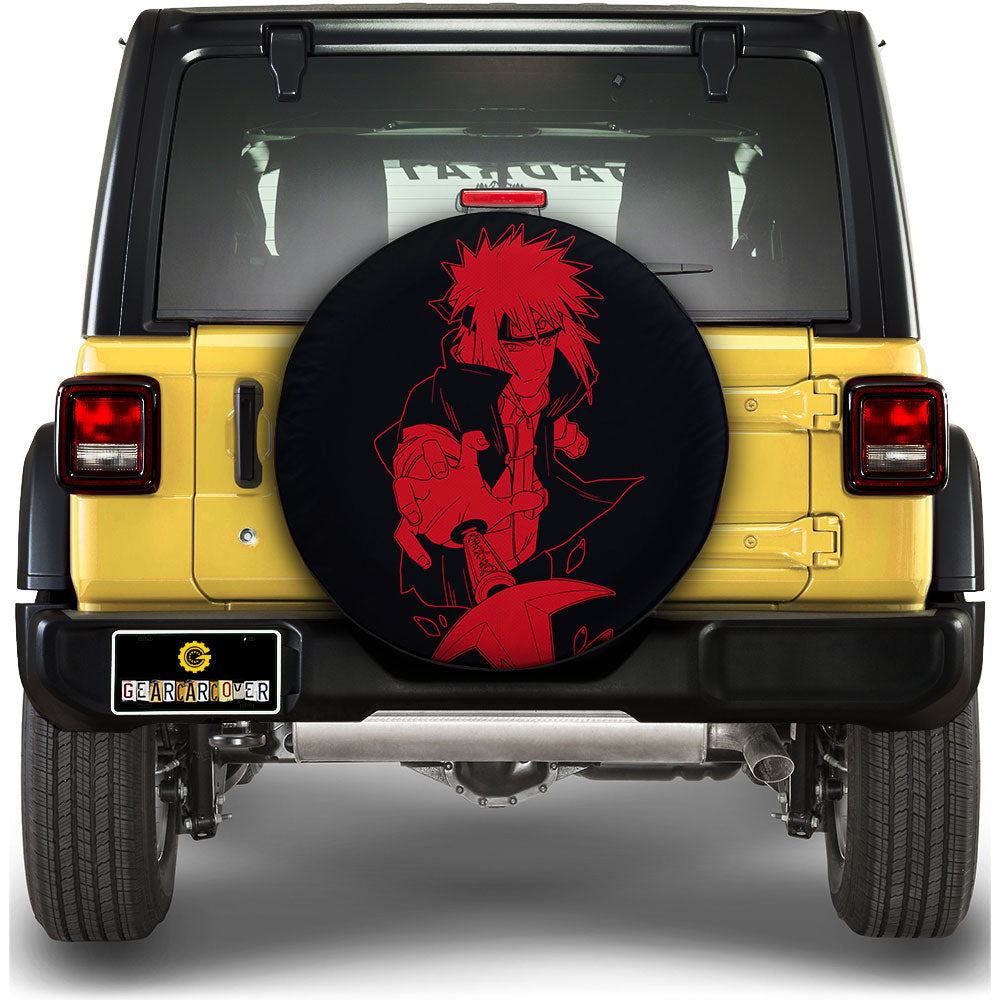 Red Minato Spare Tire Cover Custom Anime - Gearcarcover - 1