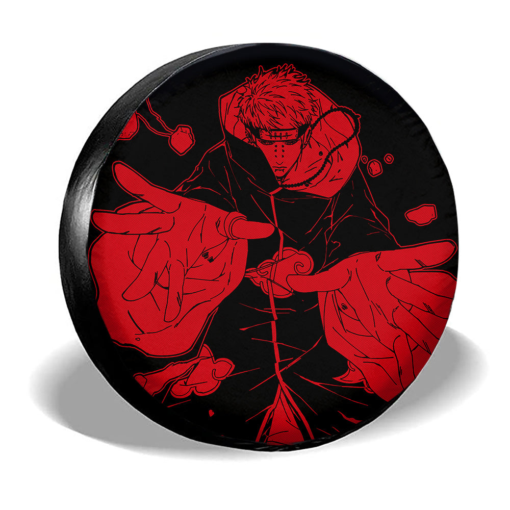 Red Pain Spare Tire Cover Custom Anime - Gearcarcover - 3