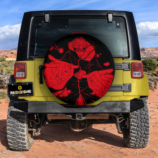 Red Pain Spare Tire Cover Custom NRT - Gearcarcover - 2