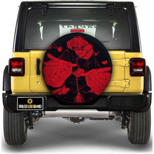 Red Pain Spare Tire Cover Custom NRT - Gearcarcover - 1
