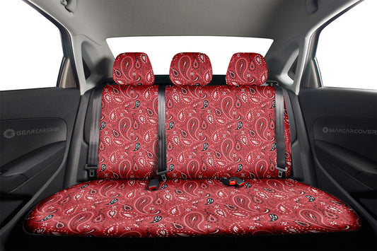 Red Paisley Pattern Car Back Seat Covers Custom Car Accessories - Gearcarcover - 2