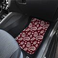 Red Paisley Pattern Car Floor Mats Custom Car Accessories - Gearcarcover - 3