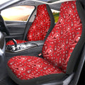 Red Paisley Pattern Car Seat Covers Custom Car Accessories - Gearcarcover - 1