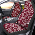 Red Paisley Pattern Car Seat Covers Custom Car Accessories - Gearcarcover - 1