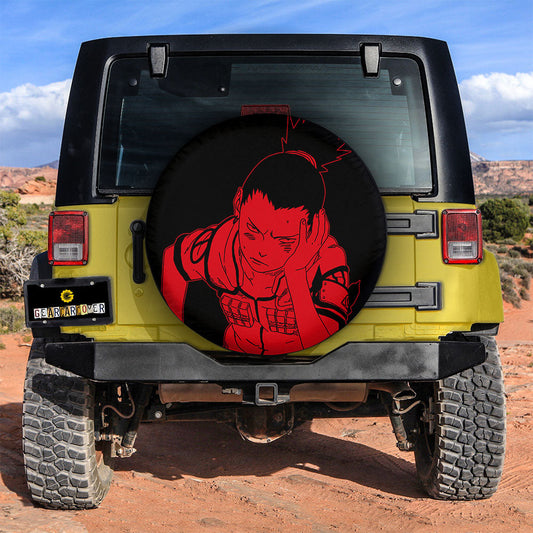 Red Shikamaru Spare Tire Cover Custom Anime - Gearcarcover - 2