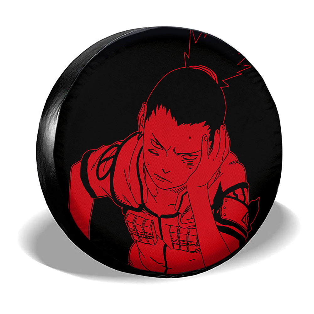 Red Shikamaru Spare Tire Cover Custom Anime - Gearcarcover - 3