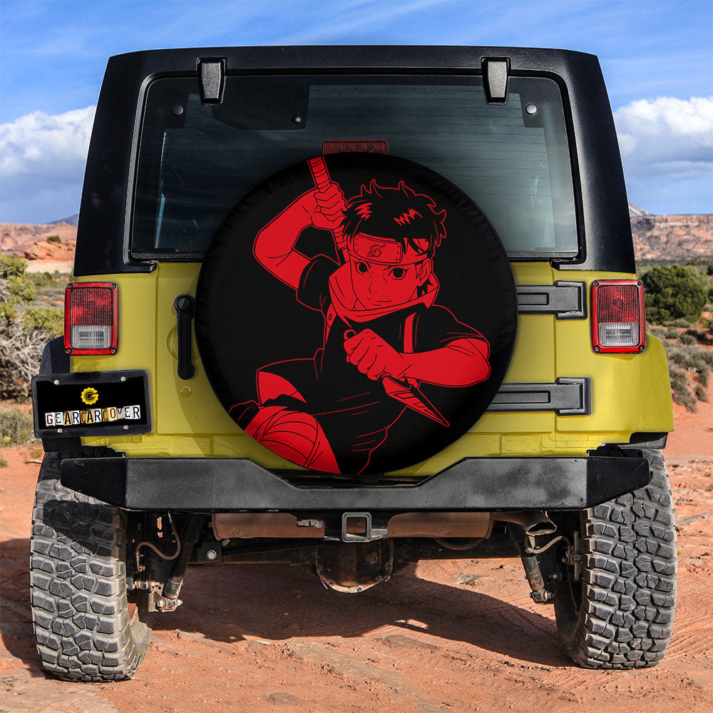 Red Shisui Spare Tire Cover Custom Anime - Gearcarcover - 2