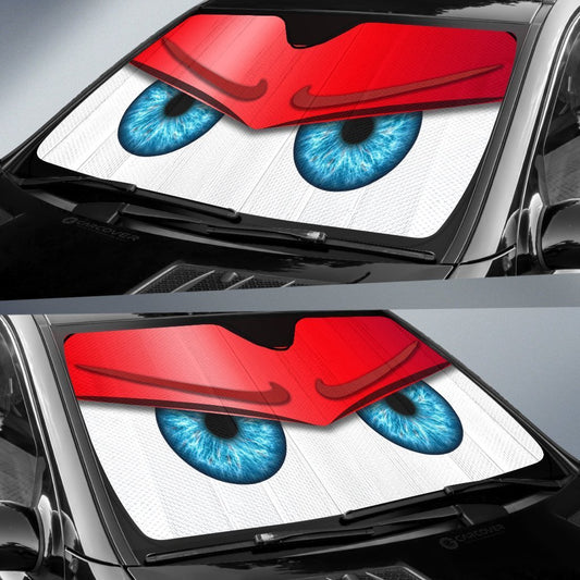 Red Unwelcome Car Eyes Sun Shade Custom Car Accessories - Gearcarcover - 2