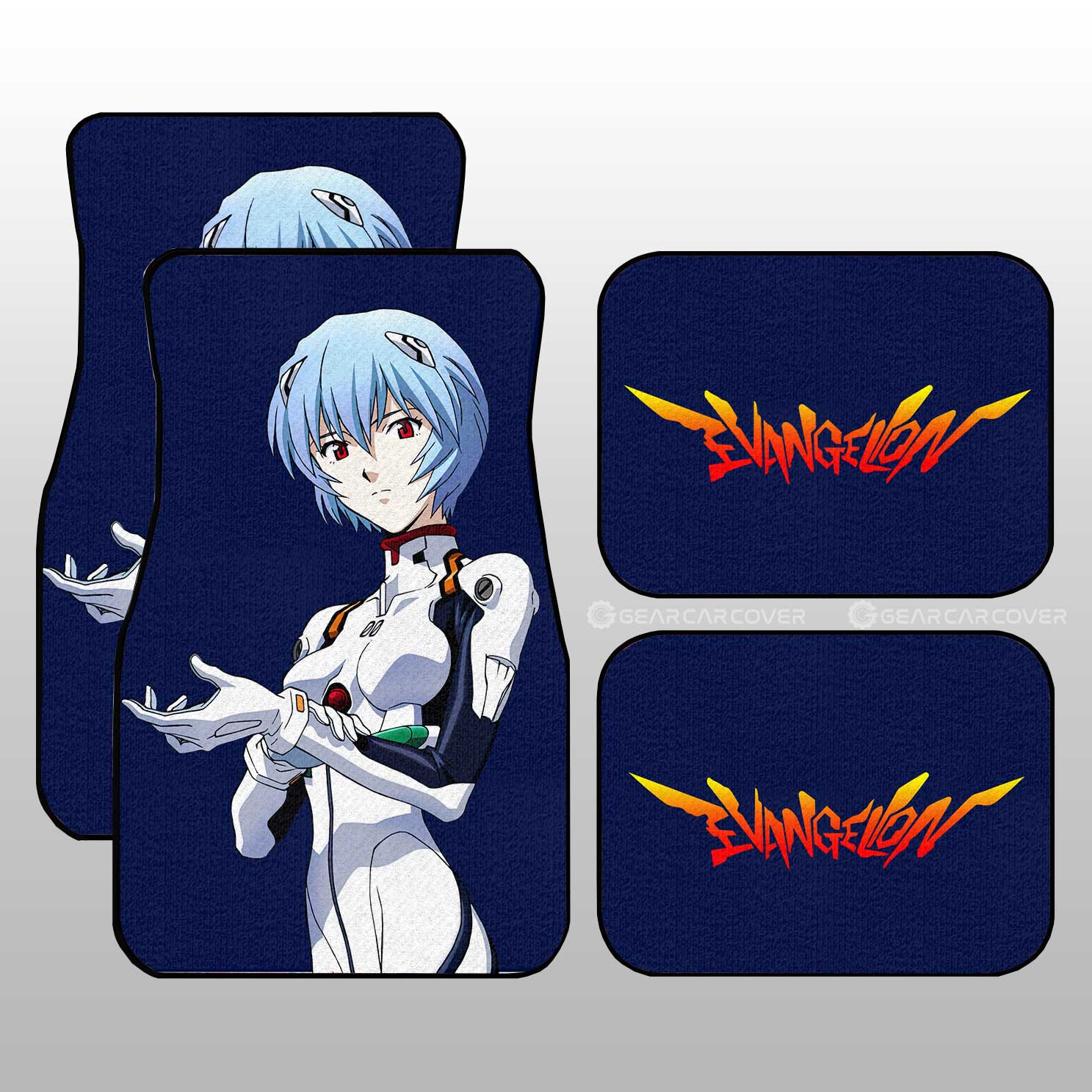 Rei Ayanami Car Floor Mats Custom NGE Car Accessories - Gearcarcover - 1