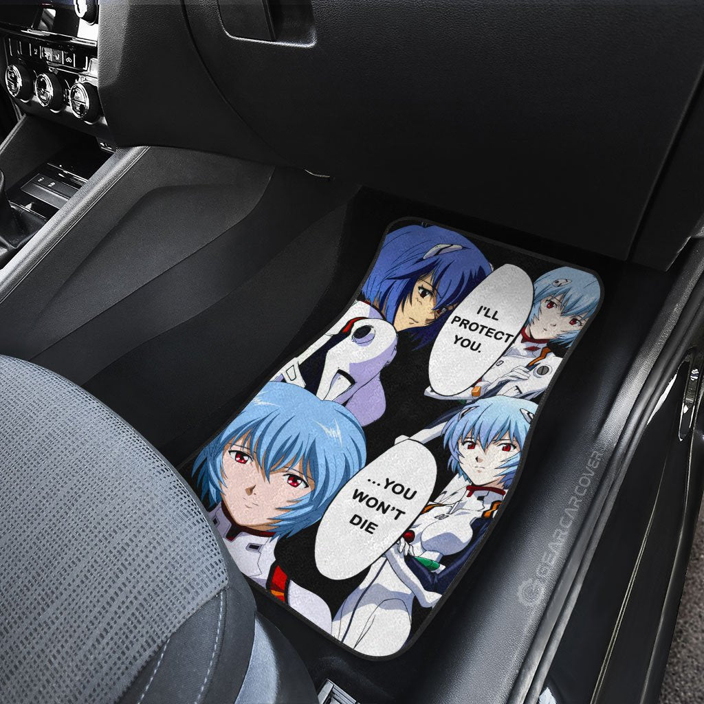 Rei Ayanami Car Floor Mats Custom NGE - Gearcarcover - 4