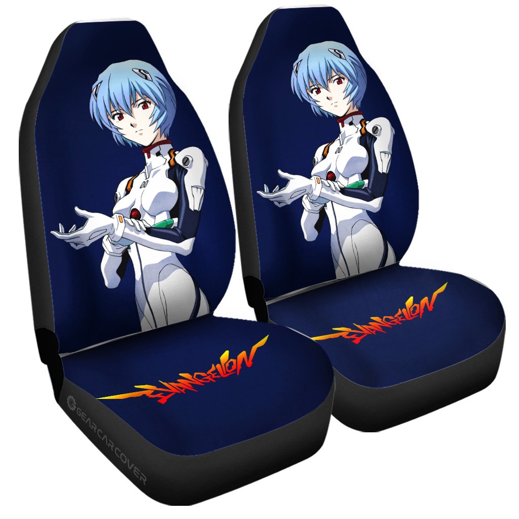 Rei Ayanami Car Seat Covers Custom NGE Car Accessories - Gearcarcover - 3