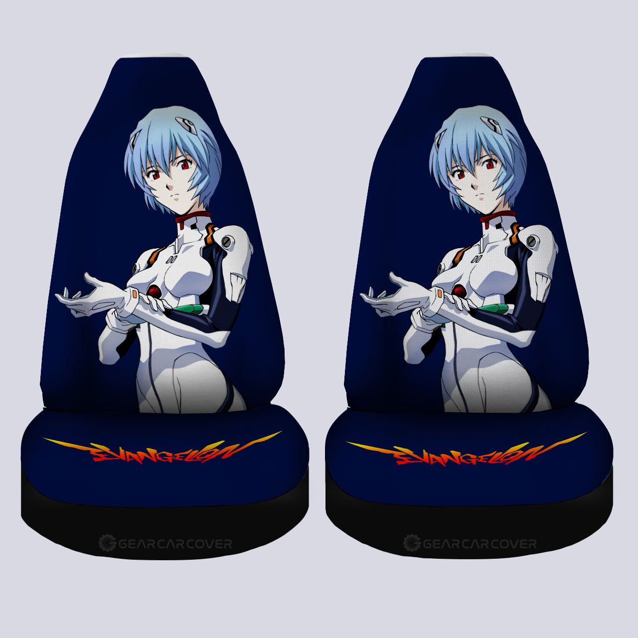 Rei Ayanami Car Seat Covers Custom NGE Car Accessories - Gearcarcover - 4