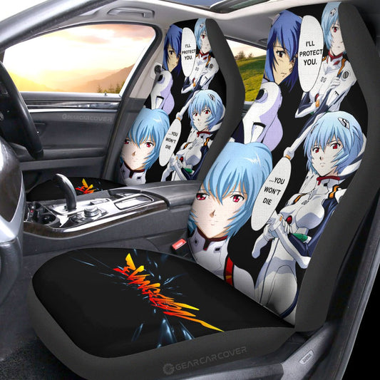 Rei Ayanami Car Seat Covers Custom NGE - Gearcarcover - 2