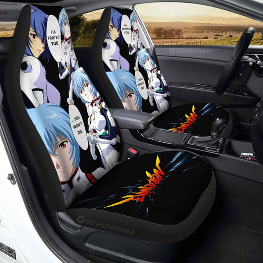 Rei Ayanami Car Seat Covers Custom NGE - Gearcarcover - 1
