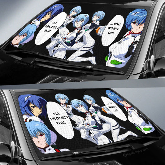 Rei Ayanami Car Sunshade Custom NGE - Gearcarcover - 2