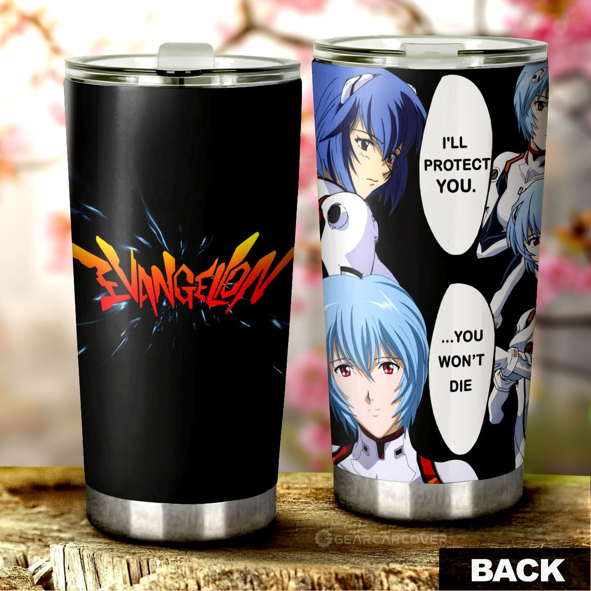 Rei Ayanami Tumbler Cup Custom NGE - Gearcarcover - 1