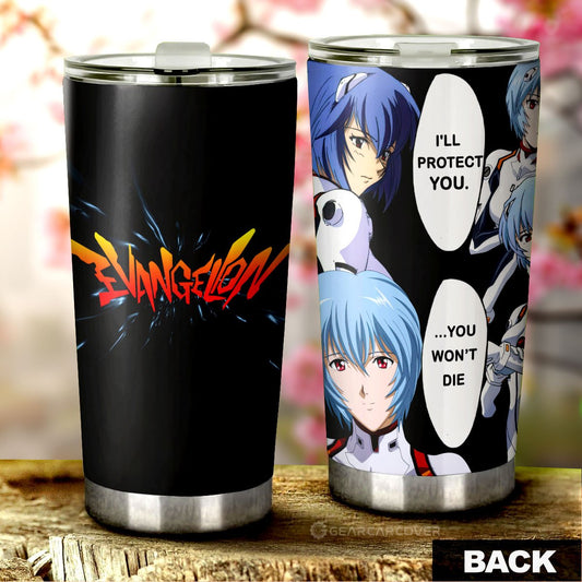 Rei Ayanami Tumbler Cup Custom NGE - Gearcarcover - 1