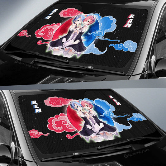 Rem And Ram Car Sunshade Custom Car Accessoriess - Gearcarcover - 2