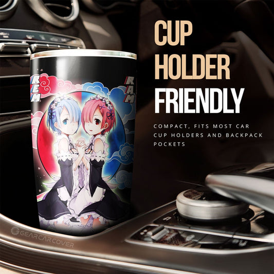 Rem And Ram Tumbler Cup Custom Car Accessoriess - Gearcarcover - 2