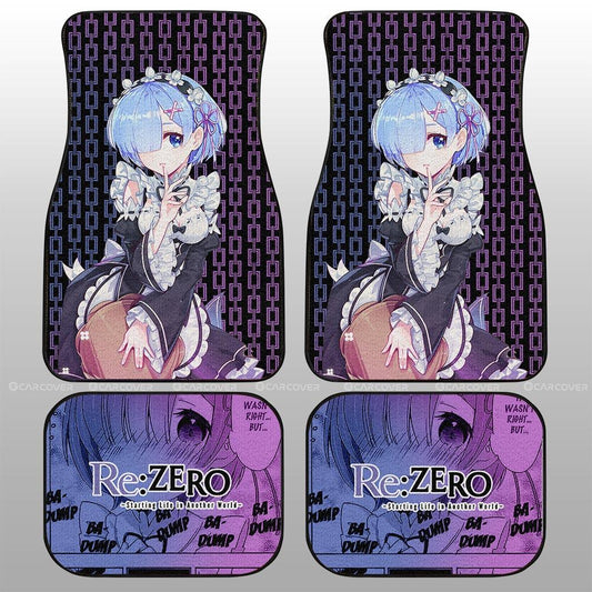 Rem Car Floor Mats Custom Re:Zero Anime Car Accessories - Gearcarcover - 2