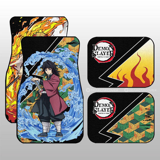 Rengoku And Giyuu Car Floor Mats Custom Car Accessories - Gearcarcover - 2