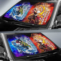 Rengoku And Giyuu Car Sunshade Custom Characters Car Accessories - Gearcarcover - 2