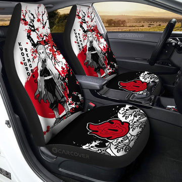 Rengoku Car Seat Covers Custom Japan Style Anime Demon Slayer Car Interior Accessories - Gearcarcover - 1